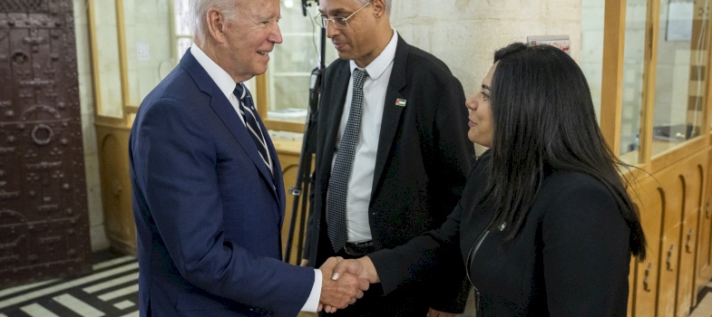  زيارة الرئيس الأميركي جو بايدن لشبكة مستشفيات القدس 